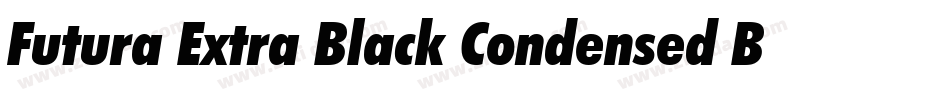 Futura Extra Black Condensed BT字体转换